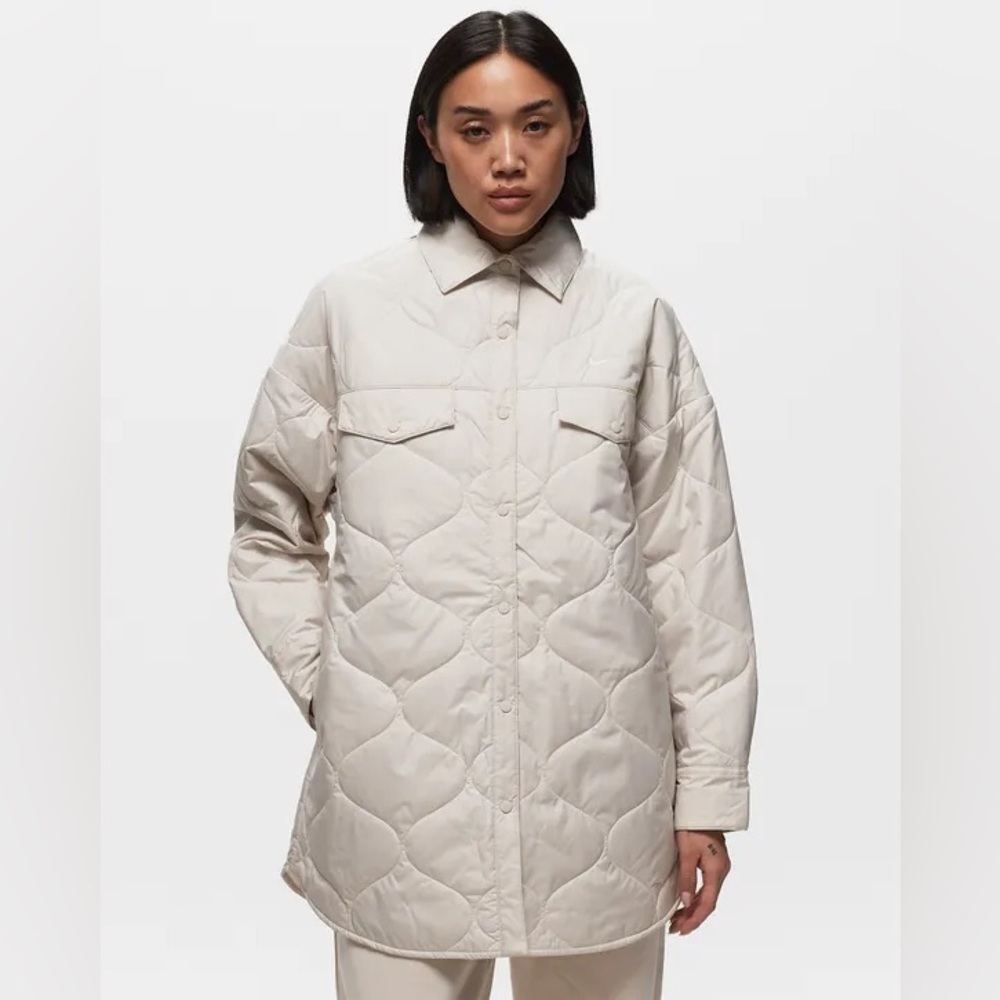 NWT Nike Womens Oversized Quilted Trench Puffy Coat